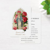 カソリッエレガントク結婚式の引き出物ヴァージンメアリーカード (デスク)