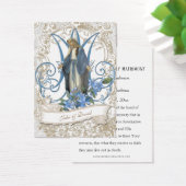 カソリッエレガントク結婚式の引き出物ヴァージンメアリーカード (デスク)