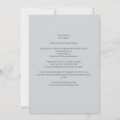 カソリッエレガントク結婚式招待状 招待状 (裏面)