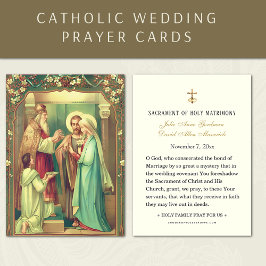 カソリッエレガントク・メアリー&ジョセ結婚フの聖カード