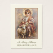 カソリックイエスグッドシェパード葬儀祈りの言葉カード (正面)