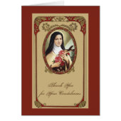 カソリックイエス悔やみや弔慰聖なるカード (正面)