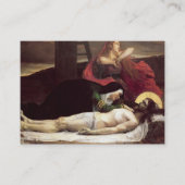 カソリックイエス葬儀祈りの言葉メモリアルカード 名刺 (正面)