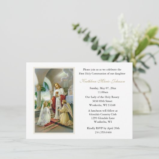 カソリックイエズスガールファースト招待状 招待状 (スタンド正面)