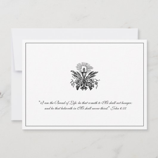 カソリックイエズスガールファースト招待状 招待状 (裏面)