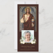 カソリックイエズス王の葬儀サンキューカード (正面)