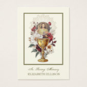 カソリックイエズス神慈悲の葬儀祈りの言葉カード (正面)