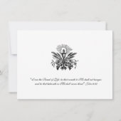 カソリックイエズス第一聖餐式フローラ招待状 招待状 (裏面)