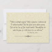 カソリックイエズス第一聖餐式ヴィンテージ招待状 招待状 (裏面)