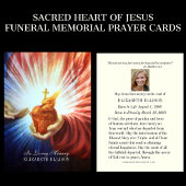 カソリックイエズス葬儀記念祈りの言葉カード