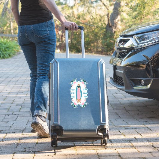 カソリックウーマンヘイルメアリー祈りの言葉 シール (スーツケースインサイチュ)