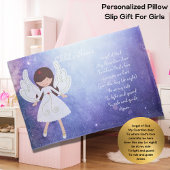 カソリックガーディアンエンジェルベッドタイム祈りの言葉名4 枕カバー