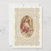 カソリックガールファースト聖餐式招待状 招待状 (正面)