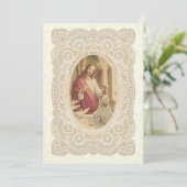 カソリックガールファースト聖餐式招待状 招待状 (スタンド正面)