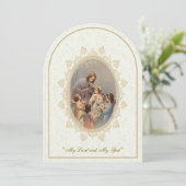 カソリックガール聖餐式招待状 招待状 (スタンド正面)