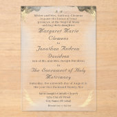 カソリックグレースアクリル結婚式招待状 アクリル招待状 (正面)