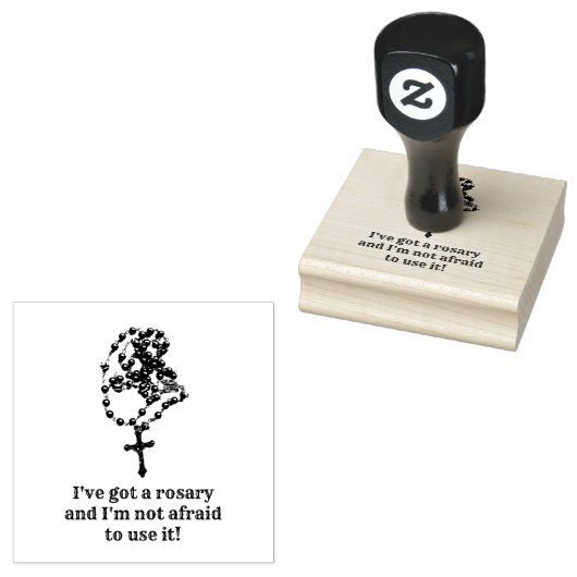 カソリックサンロザリオ宗教ヴァージンメアリー引用文R ラバースタンプ (押印)