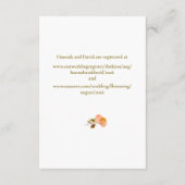 カソリックテラコッタ結婚バラ エンクロージャーカード (裏面)