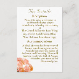 カソリックテラコッタ結婚バラ エンクロージャーカード