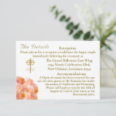 カソリックテラコッタ結婚バラ エンクロージャーカード (スタンド正面)