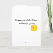 カソリックヌンフローラゴールデンジュビリー カード (裏面)