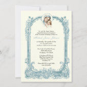 カソリックバプテスマ《キリスト教》洗礼式や命名式メアリーイエス 招待状 (正面)