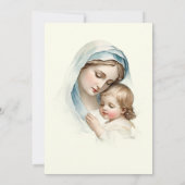 カソリックバプテスマ《キリスト教》洗礼式や命名式メアリーイエス 招待状 (裏面)