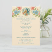 カソリックバプテスマ《キリスト教》洗礼式や命名式メアリーイエス 招待状 (スタンド正面)