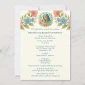 カソリックバプテスマ《キリスト教》洗礼式や命名式メアリーイエス 招待状 (正面)