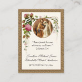 カソリックベロタール祈りの言葉ホーリーカード 名刺 (正面)