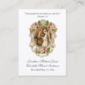 カソリックベロタール祈りの言葉ホーリーカード 名刺 (正面)