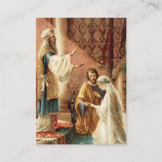 カソリックベロタール祈りの言葉ホーリーカード 名刺 (正面)