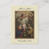カソリックホーリーファミリー結婚式の引き出物ホーリーカード 名刺 (正面)