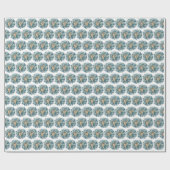 カソリックマザーメリーブルーバラ ラッピングペーパー (フラット)