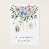 カソリックメアリーメモリア祈りの言葉葬儀祈りの言葉カード (正面)