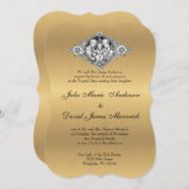 カソリックラシッククエレガント宗教結婚の 招待状 (正面/裏面)