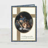 カソリックリントピエタ祈りの言葉ヴァージンメアリーイエス カード (正面)