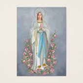 カソリックルルド葬儀記念祈りの言葉カード (正面)