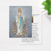 カソリックルルド葬儀記念祈りの言葉カード (デスク)