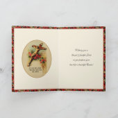 カソリックレンテンフシフィックスバラ祈りの言葉ヴィンテージ シーズンカード (内部)