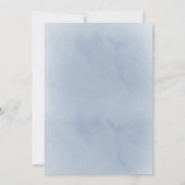 カソリック少年の最初の聖体水色 招待状 (裏面)