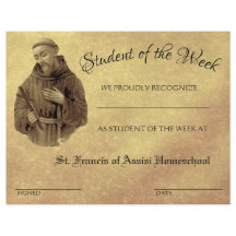 カソリック業績表彰学校証明書