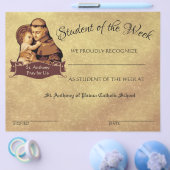 カソリック業績表彰学校証明書 チラシ (シングル)