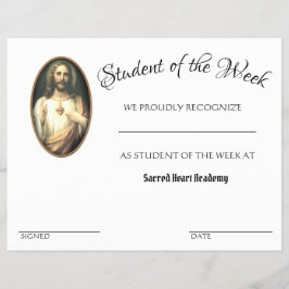 カソリック業績表彰学校証明書 チラシ