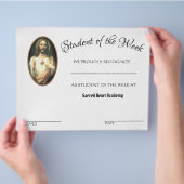 カソリック業績表彰学校証明書 チラシ (手)