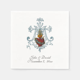 カソリック結婚ス スタンダードカクテルナプキン