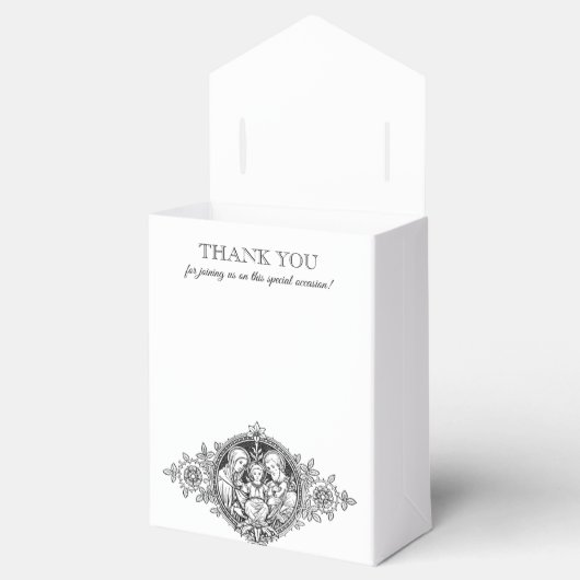 カソリック聖なる家族イエスメアリージョセフ結婚 フェイバーボックス (オープン)