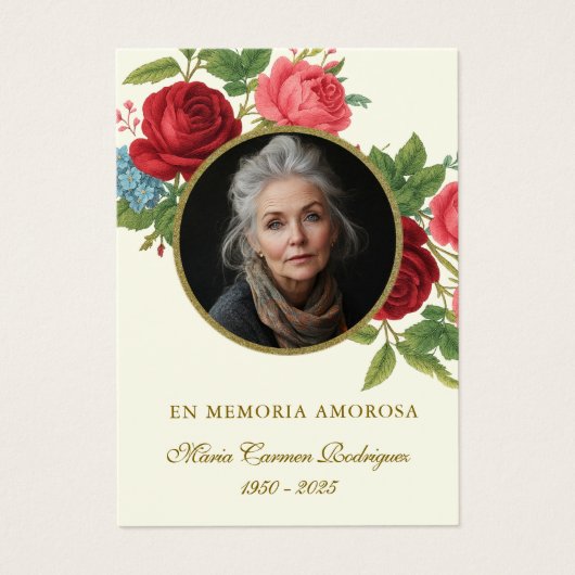 カソリック記念グアダルーペ葬儀祈りの言葉 (正面)