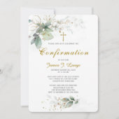 カソリッパーソナライズされたクの確認 招待状 (正面)