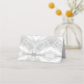 カソリッフェイクク・サテンモノグラムのサンキューカード プレイスカード (裏面)